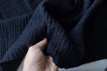 画像をギャラリービューアに読み込む, Cotton Wool W- Face Muffler (Navy×black)