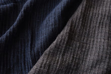 画像をギャラリービューアに読み込む, Cotton Wool W- Face Muffler (Navy×black)