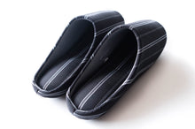 画像をギャラリービューアに読み込む, SASHIKO Stripe (Black) / Slippers