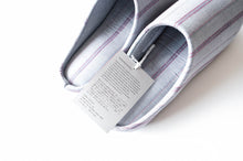 画像をギャラリービューアに読み込む, SASHIKO Stripe (Gray) / Slippers