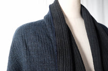画像をギャラリービューアに読み込む, Cotton Wool W- Face Muffler (Navy×black)
