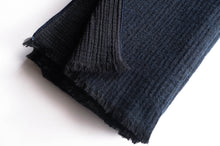 画像をギャラリービューアに読み込む, Cotton Wool W- Face Muffler (Navy×black)