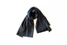 画像をギャラリービューアに読み込む, Cotton Wool W- Face Muffler (Navy×black)
