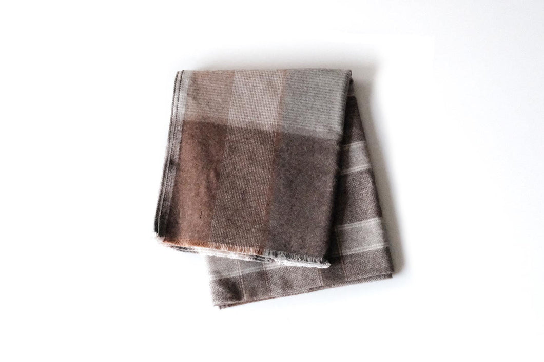 Colored Co/Wool Blanket (cacao)