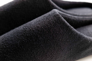 Pig Skin Cotton (black) / Slippers