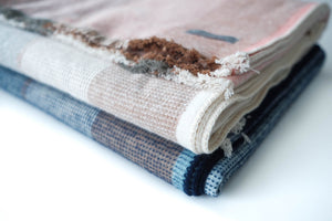Sashiko Organic Cotton Blanket (Kuchinashi)