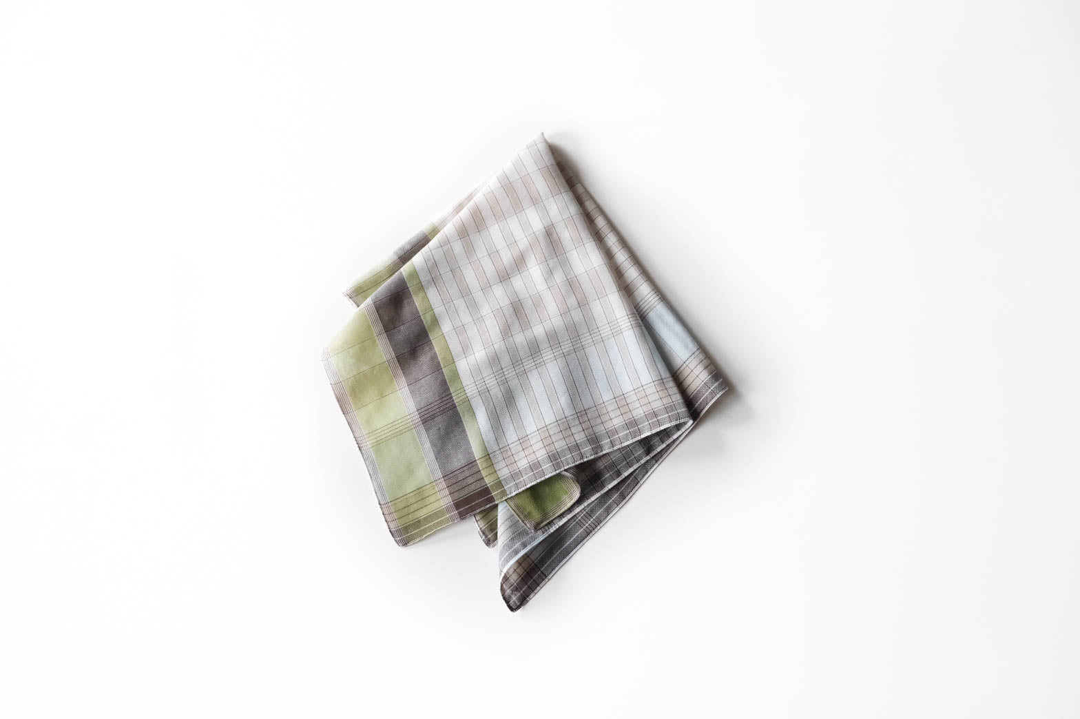 Refraction Check ( River ) / Handkerchief – TOBAN TEXTILE